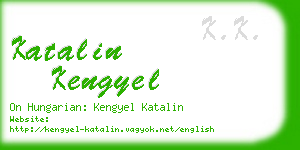 katalin kengyel business card